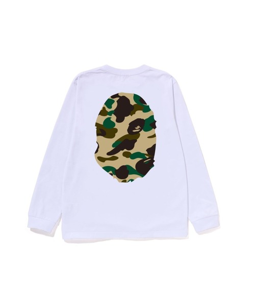 A BATHING APE(アベイシングエイプ)の「1ST CAMO BIG APE HEAD LS TEE(Tシャツ/カットソー・キッズ・ブラック×グリーン/ホワイト×グリーン/ブラック×イエロー/ホワイト×イエロー・150/160)」の6枚目の写真