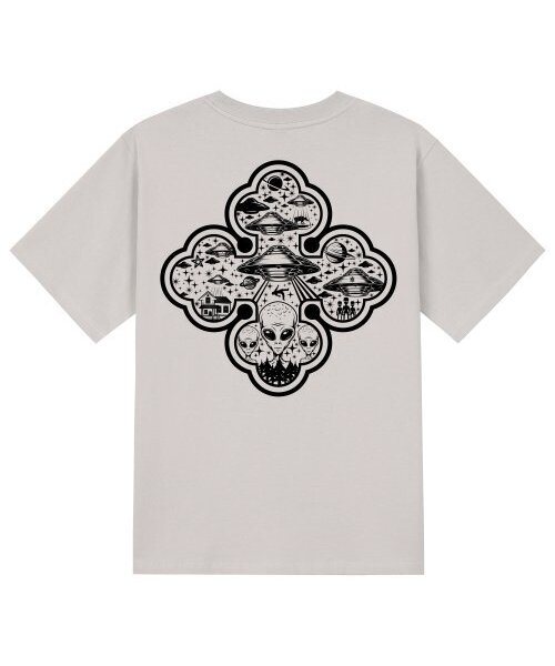 KAN6312(カン6312)の「KTC0130 UFO 半袖Tシャツ - ベージュ(Tシャツ/カットソー・メンズ・その他・MEDIUM/SMALL/X-LARGE/LARGE)」の1枚目の写真