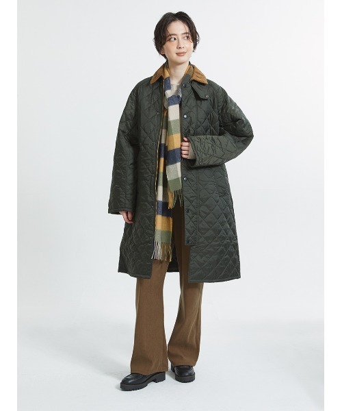 Barbour（バブアー）の「ラムズ ウール ブロックチェック マフラー（4色展開）（マフラー・メンズ・ブラウン/レッド/ベージュ/イエロー・ONE SIZE）」の16枚目の写真