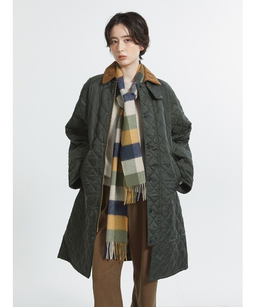 Barbour（バブアー）の「ラムズ ウール ブロックチェック マフラー（4色展開）（マフラー・メンズ・ブラウン/レッド/ベージュ/イエロー・ONE SIZE）」の17枚目の写真