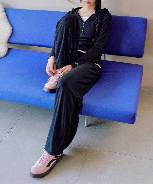 ZEROPLANET（ゼロプラネット）の「エバニットワイドパンツ[ブラック]（スウェットパンツ・レディース・その他・FREE）」の2枚目の写真