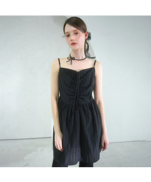 Melissa Punching Mini Sleeveless Dress - 2COL