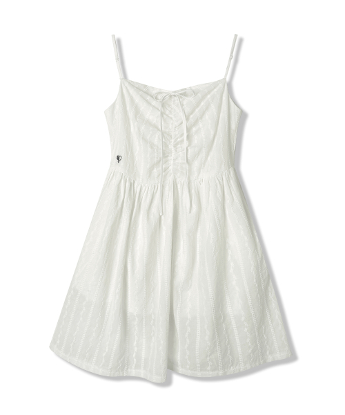 Vivacious(ビバシャス)の「Melissa Punching Mini Sleeveless Dress - 2COL(ワンピース・レディース・ブラック/ホワイト・FREE)」の6枚目の写真