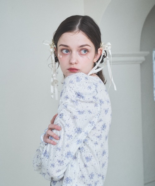 Lovilyn（ラヴィリン）の「ドーリーガーデン花柄セットアップ（カーディガン/ボレロ・レディース・ピンク/ブルー・FREE）」の14枚目の写真