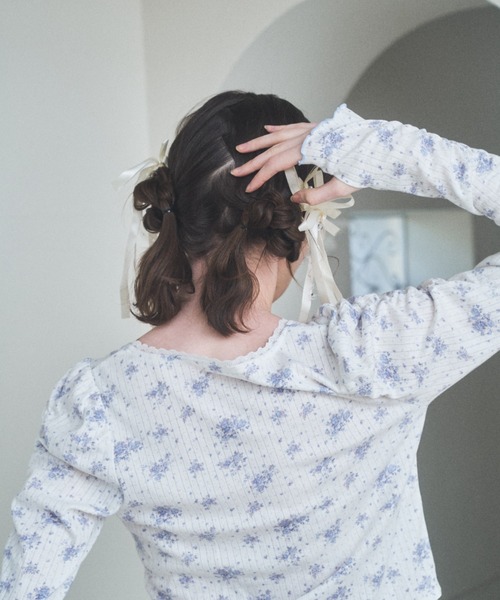 Lovilyn（ラヴィリン）の「ドーリーガーデン花柄セットアップ（カーディガン/ボレロ・レディース・ピンク/ブルー・FREE）」の16枚目の写真