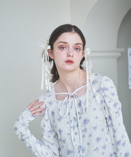 Lovilyn（ラヴィリン）の「ドーリーガーデン花柄セットアップ（カーディガン/ボレロ・レディース・ピンク/ブルー・FREE）」の18枚目の写真