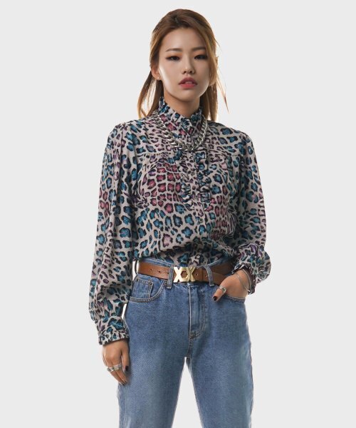 UNTAGE(アンテージ)の「アムールレオパードラッフルブラウス(WOMAN)_UTS-FS04(シャツ/ブラウス・レディース・その他・FREE)」の3枚目の写真