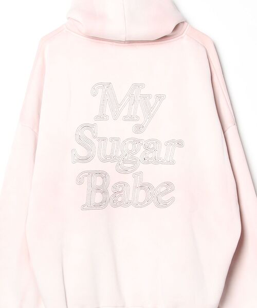 My sugar Babe（マイシュガーベイブ）の「pigment gradient hoodie（パーカー・メンズ・グレー/ブラック/ピンク/ダークブラウン・LARGE/MEDIUM）」の6枚目の写真