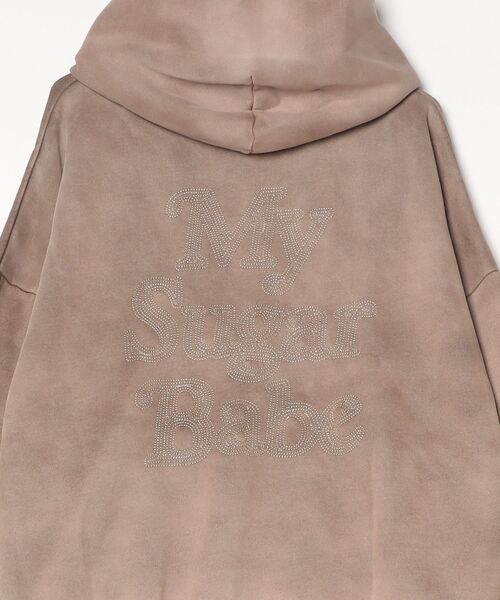 My sugar Babe（マイシュガーベイブ）の「pigment gradient hoodie（パーカー・メンズ・グレー/ブラック/ピンク/ダークブラウン・LARGE/MEDIUM）」の9枚目の写真