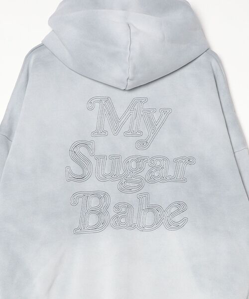My sugar Babe（マイシュガーベイブ）の「pigment gradient hoodie（パーカー・メンズ・グレー/ブラック/ピンク/ダークブラウン・LARGE/MEDIUM）」の10枚目の写真