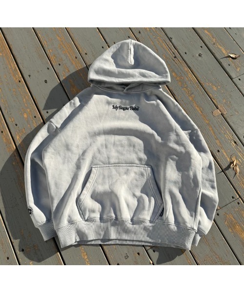 My sugar Babe（マイシュガーベイブ）の「pigment gradient hoodie（パーカー・メンズ・グレー/ブラック/ピンク/ダークブラウン・LARGE/MEDIUM）」の22枚目の写真