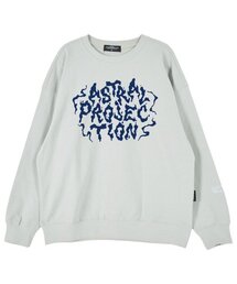 ヘイズレタリングオーバーサイズドロップショルダースウェット_ミント