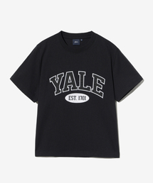 ウィメンズツートンアーチクロップ半袖Tシャツブラック
