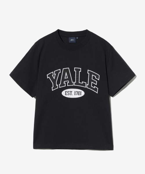YALE(イェール)の「ウィメンズツートンアーチクロップ半袖Tシャツブラック(Tシャツ/カットソー・レディース・その他・SMALL/MEDIUM)」の1枚目の写真