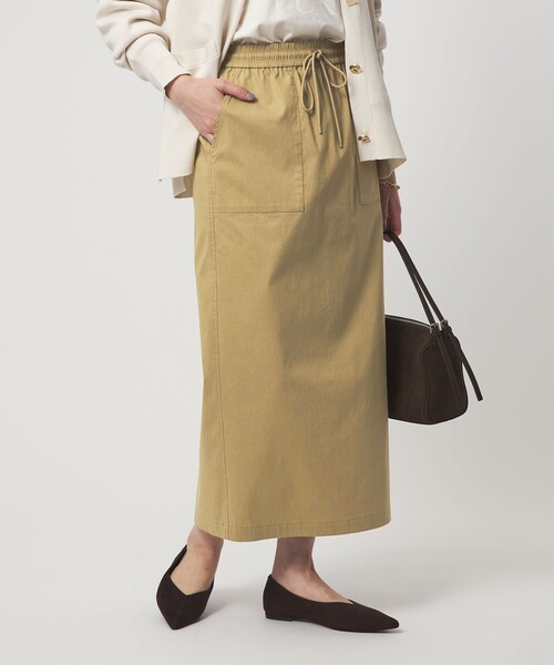 green label relaxing（グリーンレーベルリラクシング）の「［size SHORT/TALLあり］オルマイ LI/MIX タイト スカート（スカート・レディース・オフホワイト/ブラック/ピンク/ベージュ・FREE/SHORT/TALL）」の3枚目の写真