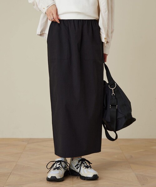 green label relaxing（グリーンレーベルリラクシング）の「［size SHORT/TALLあり］オルマイ LI/MIX タイト スカート（スカート・レディース・オフホワイト/ブラック/ピンク/ベージュ・FREE/SHORT/TALL）」の5枚目の写真