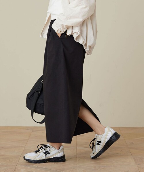 green label relaxing（グリーンレーベルリラクシング）の「［size SHORT/TALLあり］オルマイ LI/MIX タイト スカート（スカート・レディース・オフホワイト/ブラック/ピンク/ベージュ・FREE/SHORT/TALL）」の7枚目の写真