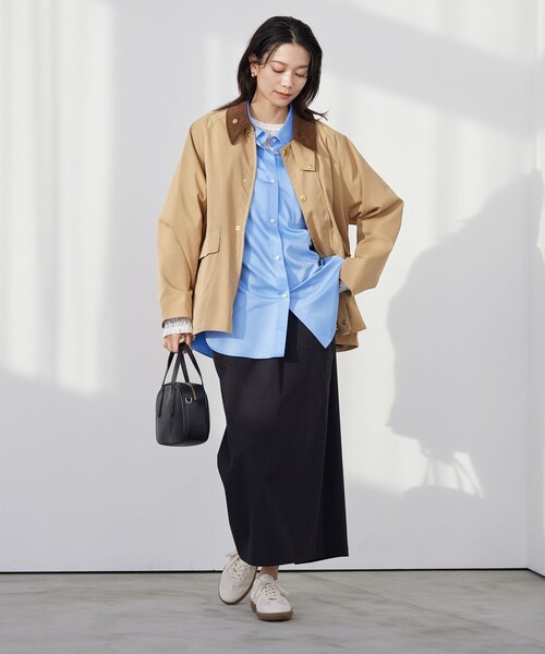 green label relaxing（グリーンレーベルリラクシング）の「［size SHORT/TALLあり］オルマイ LI/MIX タイト スカート（スカート・レディース・オフホワイト/ブラック/ピンク/ベージュ・FREE/SHORT/TALL）」の11枚目の写真