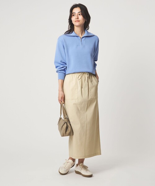 green label relaxing（グリーンレーベルリラクシング）の「［size SHORT/TALLあり］オルマイ LI/MIX タイト スカート（スカート・レディース・オフホワイト/ブラック/ピンク/ベージュ・FREE/SHORT/TALL）」の17枚目の写真