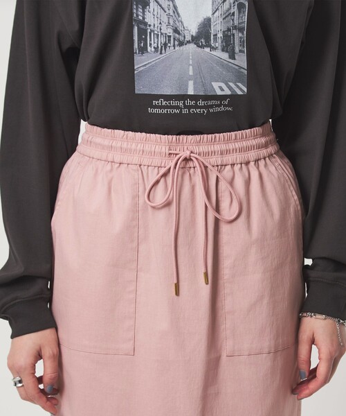 green label relaxing（グリーンレーベルリラクシング）の「［size SHORT/TALLあり］オルマイ LI/MIX タイト スカート（スカート・レディース・オフホワイト/ブラック/ピンク/ベージュ/ブラウン系/オリーブ/その他1・FREE/SHORT/TALL）」の21枚目の写真