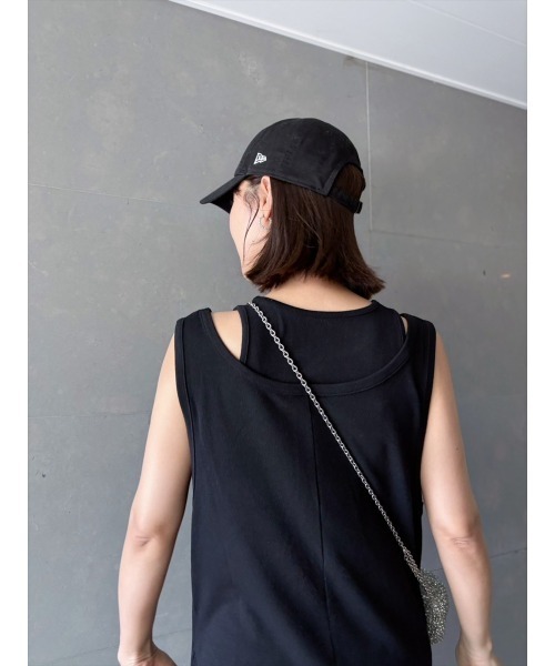 Day and Grade（デイアンドグレイド）の「【RISAKOセレクト】天竺レイヤードロングワンピース（ワンピース・レディース・ブラウン/ブラック・FREE）」の4枚目の写真