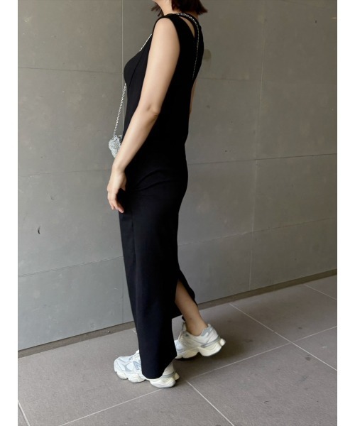 Day and Grade（デイアンドグレイド）の「【RISAKOセレクト】天竺レイヤードロングワンピース（ワンピース・レディース・ブラウン/ブラック・FREE）」の5枚目の写真