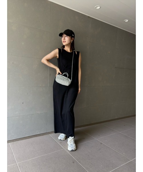 Day and Grade（デイアンドグレイド）の「【RISAKOセレクト】天竺レイヤードロングワンピース（ワンピース・レディース・ブラウン/ブラック・FREE）」の9枚目の写真