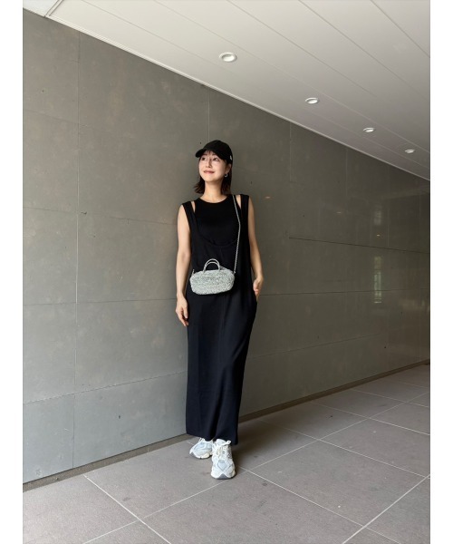 Day and Grade（デイアンドグレイド）の「【RISAKOセレクト】天竺レイヤードロングワンピース（ワンピース・レディース・ブラウン/ブラック・FREE）」の10枚目の写真