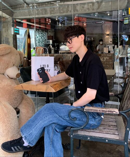 DECET(デケト)の「Mid Rise Wide Jeans DCPT027CrinkleBlue(デニムパンツ・レディース・その他・34/26/28/32/30)」の8枚目の写真