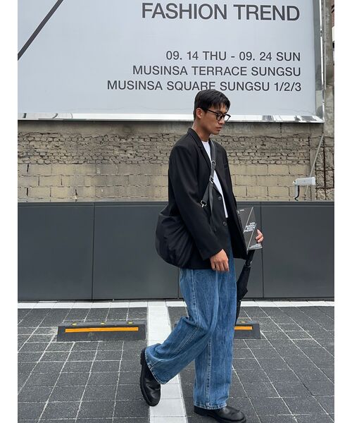 DECET(デケト)の「Mid Rise Wide Jeans DCPT027CrinkleBlue(デニムパンツ・レディース・その他・34/26/28/32/30)」の18枚目の写真