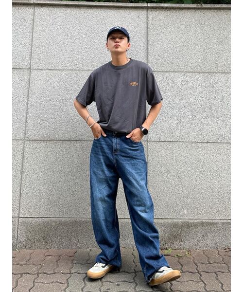 DECET(デケト)の「Mid Rise Wide Jeans DCPT027CrinkleBlue(デニムパンツ・レディース・その他・34/26/28/32/30)」の22枚目の写真