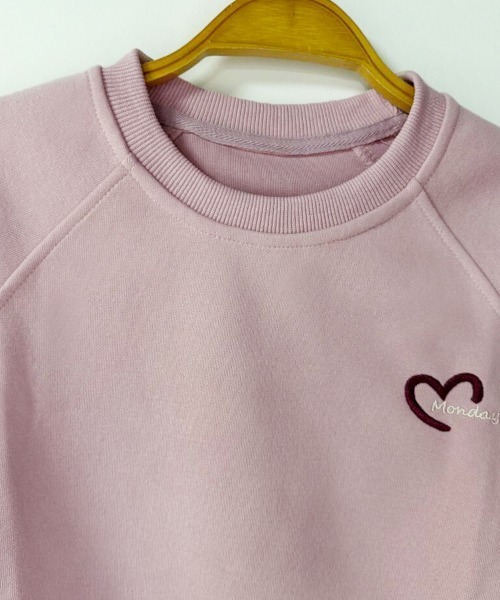 ReRe(リリ)の「ハートデザインスウェットトップス(スウェット・レディース・ピンク/ベージュ・MEDIUM/LARGE/X-LARGE)」の12枚目の写真
