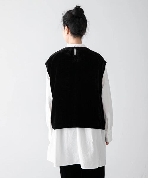 かぐれ（カグレ）の「レーヨンシルクベルベットプルオーバー（その他トップス・レディース・ブラック・FREE）」の2枚目の写真