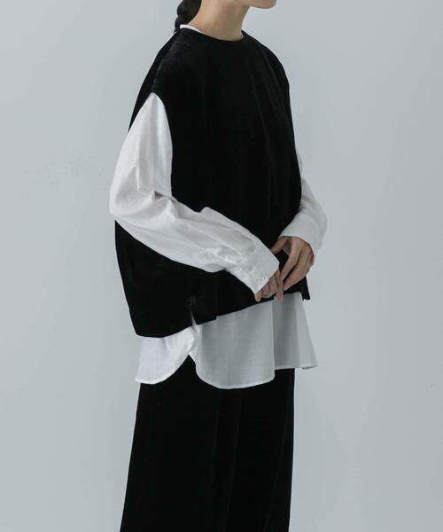 かぐれ（カグレ）の「レーヨンシルクベルベットプルオーバー（その他トップス・レディース・ブラック・FREE）」の5枚目の写真