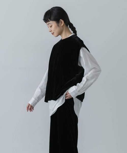 かぐれ（カグレ）の「レーヨンシルクベルベットプルオーバー（その他トップス・レディース・ブラック・FREE）」の7枚目の写真