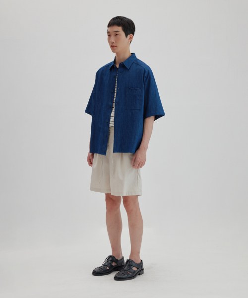 NONBLANK（ノンブランク）の「ワイドフィットリネンハーフパンツ_OATMEAL（その他パンツ・メンズ・その他・MEDIUM/SMALL/X-LARGE/LARGE）」の11枚目の写真