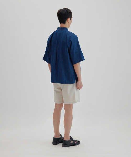 NONBLANK（ノンブランク）の「ワイドフィットリネンハーフパンツ_OATMEAL（その他パンツ・メンズ・その他・MEDIUM/SMALL/X-LARGE/LARGE）」の13枚目の写真