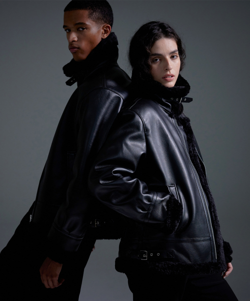 Wプレミアムメゾンムートンブラック