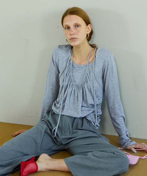 Halter Neck Layered Tops/ホルターネックレイヤードトップス（その他