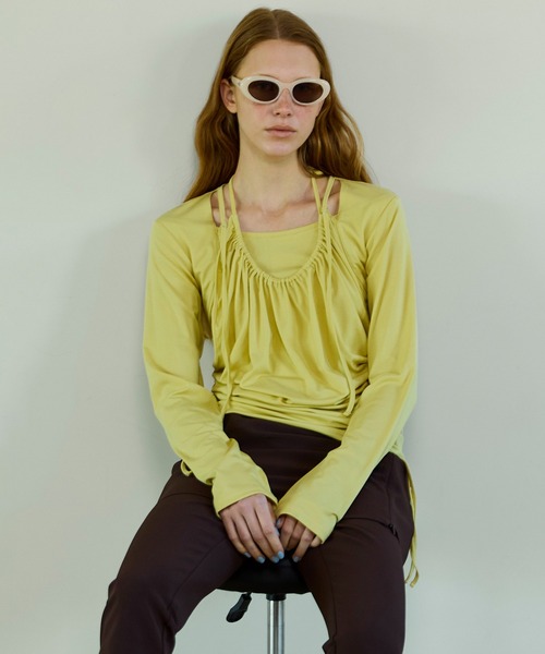 Halter Neck Layered Tops/ホルターネックレイヤードトップス（その他