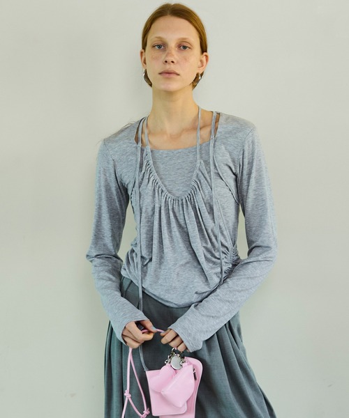 Halter Neck Layered Tops/ホルターネックレイヤードトップス（その他