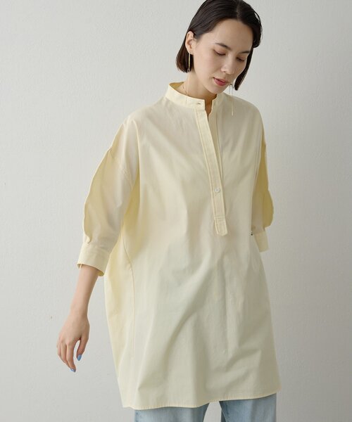 Whim Gazette(ウィムガゼット)の「刺繍チュニックシャツ(シャツ/ブラウス・レディース・サックスブルー/オフホワイト/イエロー/ピンク・FREE)」の18枚目の写真