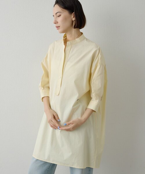 Whim Gazette(ウィムガゼット)の「刺繍チュニックシャツ(シャツ/ブラウス・レディース・サックスブルー/オフホワイト/イエロー/ピンク・FREE)」の19枚目の写真