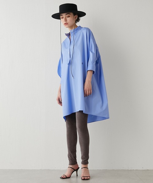 Whim Gazette（ウィムガゼット）の「刺繍チュニックシャツ（シャツ