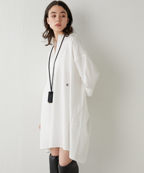 Whim Gazette(ウィムガゼット)の「刺繍チュニックシャツ(シャツ/ブラウス・レディース・サックスブルー/オフホワイト/イエロー/ピンク・FREE)」の9枚目の写真