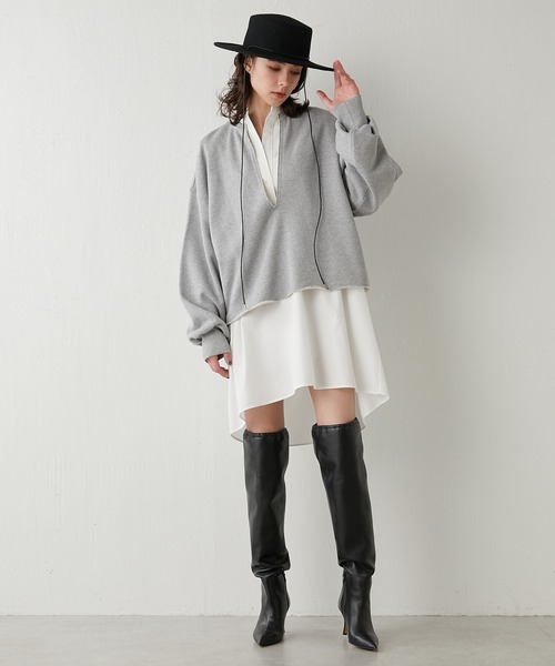 Whim Gazette(ウィムガゼット)の「刺繍チュニックシャツ(シャツ/ブラウス・レディース・サックスブルー/オフホワイト/イエロー/ピンク・FREE)」の15枚目の写真