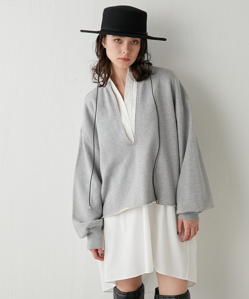 Whim Gazette(ウィムガゼット)の「刺繍チュニックシャツ(シャツ/ブラウス・レディース・サックスブルー/オフホワイト/イエロー/ピンク・FREE)」の14枚目の写真