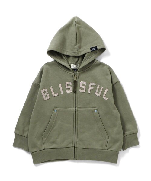 F.O.KIDS（エフオーキッズ）の「ジップパーカー_ジュニア対応（パーカー・キッズ・インディゴブルー/アイボリー/カーキ・130/140/80/90/100/110/120）」の3枚目の写真