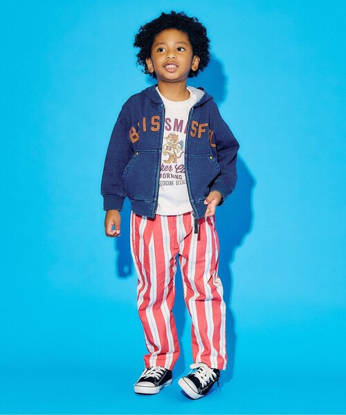 F.O.KIDS（エフオーキッズ）の「ジップパーカー_ジュニア対応（パーカー・キッズ・インディゴブルー/アイボリー/カーキ・130/140/80/90/100/110/120）」の4枚目の写真