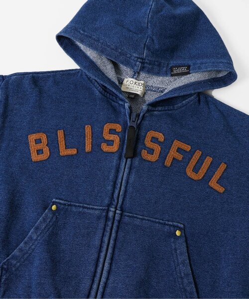 F.O.KIDS（エフオーキッズ）の「ジップパーカー_ジュニア対応（パーカー・キッズ・インディゴブルー/アイボリー/カーキ・130/140/80/90/100/110/120）」の10枚目の写真